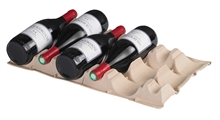 Calage 6 bouteilles de vin Bourgogne - repose col échancré, HUHTAMAKI
